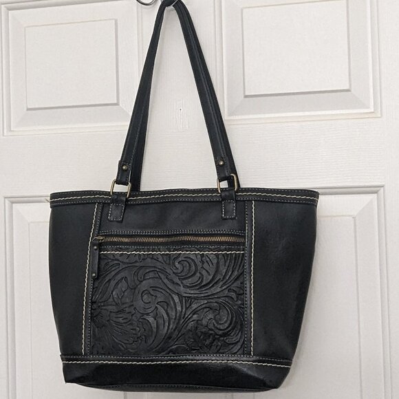 B.O.C. Born Concept Women's Shoulder Bag Saddle Crossbody Handbag Black - Picture 1 of 13